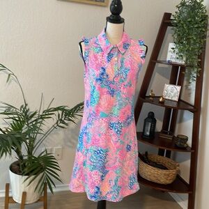 Lily Pulitzer Silvia UPF 50+ pink blossom dress